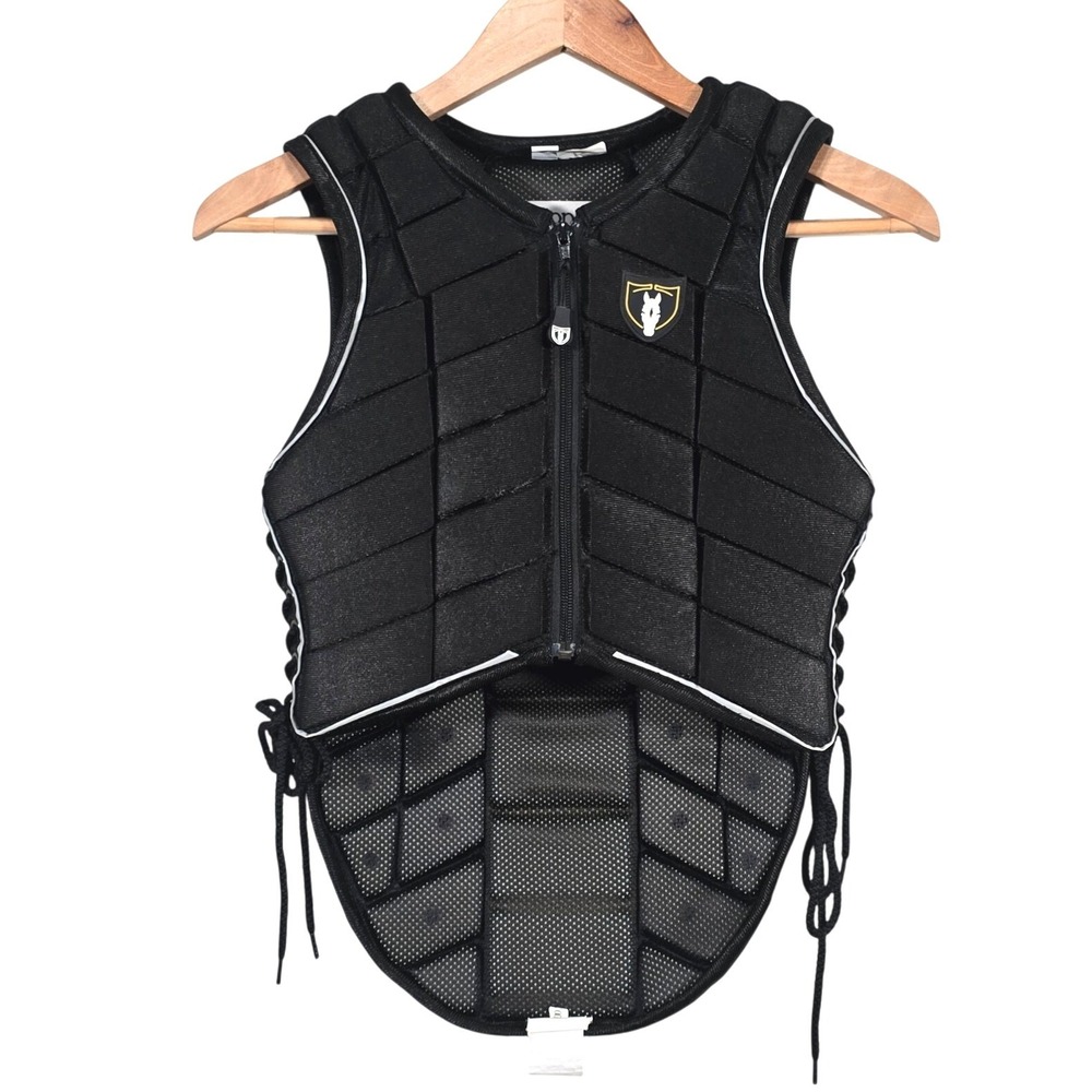 Tipperary Equestrian Eventer Vest Kids YS 30 Black Protective Riding Gear
 1015